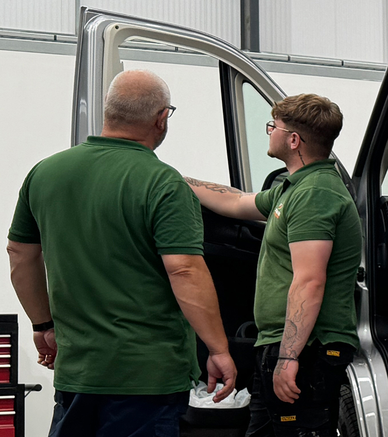 Destination Motorhomes modern fully equipped open plan workshop