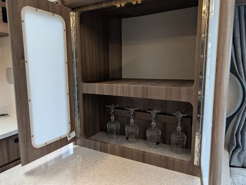 2026 Auto-Sleepers Bourton | Internal Storage & Glass Goblets