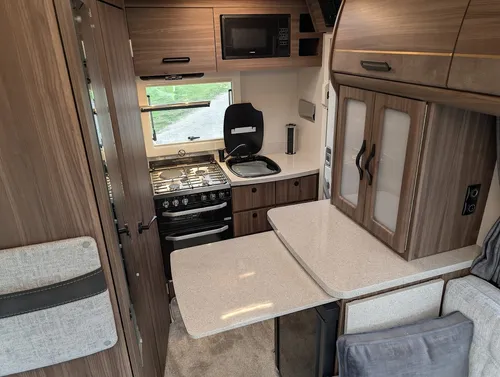 2026 Auto-Sleepers Bourton | Kitchen - Microwave, Sink, Hob, Oven, Grill & Fridge
